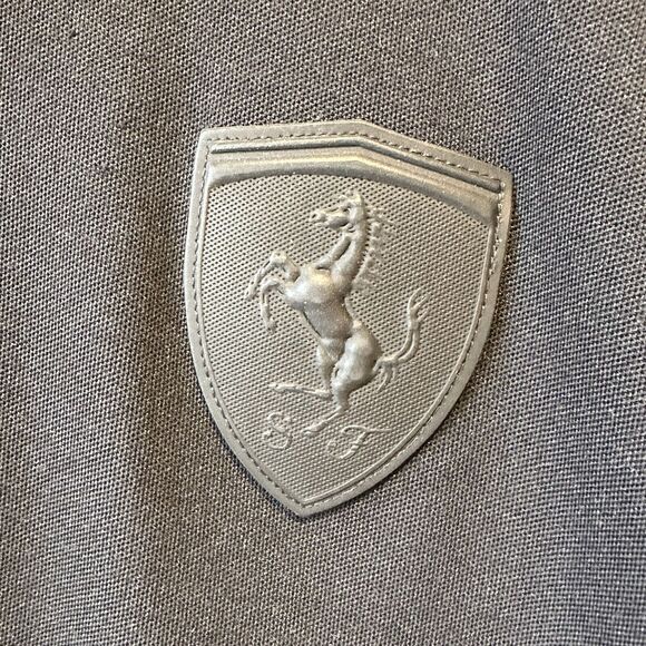 Ferrari Puma Polo Shirt Size XL Men’s 10 Anniversary Partnership Striped Collar - Picture 6 of 12